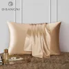 DISANGNI 22 Momme 100% natural mulberry silk pillowcase for hair and skin - double-sided pure silk invisible zipper design 1PC 240514