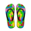 Flats Women Personalized Women Slipper 3D Stampa Tetris Sandali di moda estiva per le pantofole donne Flip Flip Flipflips W8KX# 2028 S Flops