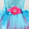 Trolls Tutu Girls Kleid Prinzessin Poppy Birthday Dress Childrens Magic Elf Halloween Kleid Girl Fairy Flower Set 240514