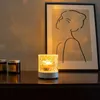 Bordslampor Vatten Rippel Ambient Light - Revolvande bordslampa för sovrumsskugga Mood and Bedside Night Light - Avkopplande och lugnande heminredning