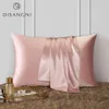 DISANGNI 22 Momme 100% natural mulberry silk pillowcase for hair and skin - double-sided pure silk invisible zipper design 1PC 240514