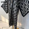 Roupa de verão Kimono Africa geométrica Print Beach Cover Up Maxi Dress Cardigans Wear Women 2024 ABAYA DUBAI Luxo