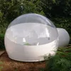 5m de diámetro+1.5m Túnel Jardín al aire libre Patio trasero Transparente Túnel Single Inflable Bubble Dome Campa de bodas Tipi Tipi Casa