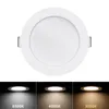 6pcs yüksek parlaklık yuvarlak gömme tavan led spot 220V 5W 9W 12W 15W Ticari İç Mekan Yatak Odası Gömülü Tavan Downlight Home