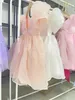 Sukienki dla dziewczynki biała warstwa ciasta sukienka dziecięca