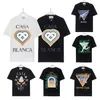 Casablancas män t skjortor designer t shirt casablanc t shirt mode män casual t-shirts man street t-shirts tennis club casa blanca shorts hylsa lyxskjorta