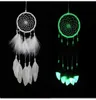 Indien Fluoreszenz Traumfänger mit Federn Noctilucous Wind Glockenspiele Hängende Pendellist Dream Catcher Mode Hochzeit Weihnachten GI7470635