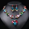 New best-selling European and American beautiful necklace set with colorful and bold style paired with high-end jewelry design and accessories