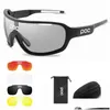 Outdoor brillen POC Pochromic 5 lens gepolariseerde zonnebrillen Men vrouwen fietsglazen 220527 drop levering sporten buiten