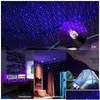 Decorative Lights Car Upgrade 2X Romantic Led Starry Sky Night Light 5V Usb Powered Galaxy Star Projector Lamp For Roof Room Ceiling Dhnte