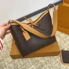 Sac à bandoulière pour femmes de créateur transport en cuir enduit enduit vintage transporte tout hobo avec portefeuille Lady Bowknot Coin Purse Hands Sacs Brown