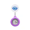 Party Favor Devils Eye Clip Pocket Watches Alligator Medical Hang Clock Gift Retractable Arabic Numeral Dial Nurse Watch Sile Brooch F Otwqx