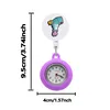Party Favor Float Series Clip Pocket Watches Retractable Badge Reel Hanging Quartz Fob Doctor Nurse Watch For Women And Men Sile Glow Otndv