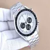 Fashion Super Bully Series Rice Commemorative Multifunktionella kvarts Mens Watch Refined Steel Timing European Move