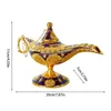 Aladdin magische lamp retro ing ornament Rich textuur tabletop decor accessoire voor thuisfeest en bruiloft 240513