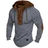 Men's T Shirts Spring Autumn Pullover Hooded Sweatshirt Solid Lace Up Sports Long Sleeve Folded Casual Clothes Hoodies For Male Tees Tops