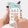 Baby Telefon Toy Music Sound Telefon śpiące zabawki z Teether Symulacja Telefon Dzieci Niemowlę wczesne edukacyjne zabawki dla dzieci Prezenty