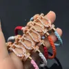 Bracelet designer Miui Loe Channemimism Horseshoe Buckle Rope Mens Womens Destiny Transport Woven Dragon Design élégant