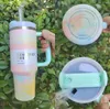 US BOCCHI SCHEDA VELOCITÀ CALDO SERENE SERENE ALINE MOUNSHINE H2.0 Tumbler da 40 once con tazze di auto da viaggio con paglia da viaggio in silicone Continua a bere bottiglie d'acqua fredda