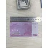 Altre forniture per feste festive Copia denaro effettivo 12 dimensioni 3pack falsa banconota 5 10 20 50 100 200 dollari US Euro Realistic T Home -Savor Dhqwx