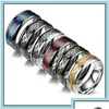 Bandringen bandringen mode 8 mm trouwring voor mannen vrouwen retro keltische draak inlay rode koolstofvezel maat 613 drop levering sieraden dhp3k