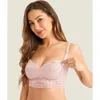Maternity Intimates Womens Maternity Hands-Free Pumping Bra Plus Size Underwired Lace Nursing Bralette B- DD E F Cup 32-40 42 Y240515