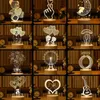 Table Lamps 3D Lamp Acrylic USB LED Night Lights Neon Sign Lamp Xmas Christmas Decorations for Home Bedroom Birthday Decor Wedding Gifts