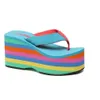 Partihandel 2024 Kvinnor Flip Flops Sandaler Ny tjock bottenplattform Slippare Slope Beach Female Rainbow Colorful Slipper I5io# CF93