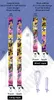 Jojos Bizarre Adventure Childhood Anime Keychain ID Creditcard Cover Pass Mobiele telefoon Charme Neck Badge Holder Keyring Accessoires