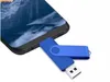 10st höghastighet USB Flash Drive OTG Pen Drive 64 GB 32 GB USB Stick 16 GB Roterabel Pen Drive för Android Micro/PC Business Gift