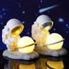 Tafellampen astronaut nachtlicht baby slapende bed nachtkastje hars lamp led nachtlamp zacht verlichting tafellamp verjaardagscadeau