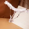 Kobiety seksowne g-string patrz przez koronkę bieliznę otwartą tyłek stringi o niskiej talii erotyczne bielizny seksualne majtki krocze