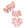 Two-pezzi ragazze costumi da bagno estivo per bambini coreani da bagno d'acqua da bagno per bambini costumi da bagno per bambini 2 pezzi di costumi da bagno per bambinil240502