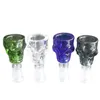 Bol en verre bangs pour pipe à eau en verre Bong Bong Banghah accessoire fumage accessoire shisha skulll coloré mâle épais