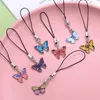 New Fashion Animal Shape Drop Oil Pendant Charms Phone Strap Lanyards Keys Hang Rope Handmade KeyChain Pendent Couple Gift