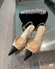 Scarpe ad alto tacco di alta qualità con scarpe da design del marchio Designer Designer Women Leathel Culla Scheme INVORSO SPEGNI CASUALE CASUALE DADY OUTDOOR TRAVETTI