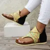 Wedge 2024 Teli sandali donne ortopediche donne estate fibbia di moda infradito a infradito zapatos de mujer v 306 d 8245