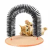 Cat Toy Arch Self Bread Wimper Feline met een massage verzorging wrijfborstel met krassend kussenspeelgoed voor katten interactief speelgoed