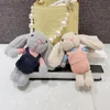 16 cm schattig konijn kawaii pluche poppen hanger speelgoed speelgoed creatieve mini rugzak decoratieve sleutelhanger kerstcadeaus voor vrienden 100