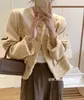 Vroege herfst Koreaanse Franse ronde ronde nek Tweed Fringe kleine geur van hoogwaardige jas vrouwelijke slouchy slanke top