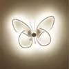 Nordic Creative Aluminium Pokój w kształcie sufitu Lekko Butterfly 36W LED ciepłe życie Kontrola Kids 'White Lampa 22W White Lampa Hvamu