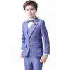 Children's Formal Photography Dress Flower Boys Wedding Party Performance Costume Kids Graduation Birthday Ceremony Show Blazer