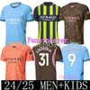 BAMBINI 2023 2024 KITS HAANAND COOCK TRACCHE MAGLIA DI SOCCHIO 23 24 25 GREALISS STERLING MANS Città Mahrez de Bruyne Foden Boykerskeeper Kit Footbal Kit Gundogan