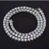 Style hip hop 5 mm laboratoire diamant en diamant Collier Gia Igi Igi Round Brilliant Cut Sier Bracelet