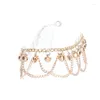 Anklets Fashion Tassel Chain Bells Sound Metal Anklet Elegant Women Foot Girls Beach Bracelets Jewelry Gift