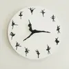 Wandklokken joid'art acryl ballet horloge Europe portret horloge digitale klok home decor voor woonkamerstickers