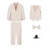 Erstklassige Jungen formelle Anzug Zeremonie Hochzeit Campus Student Tuxedo Kleid Gentleman Kinder Kostüm Kinder Blazer -Kleidungs Set