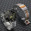 22mm rostfritt stål Watchband för Huawei Watch GT 4 46mm 3 Pro -rem för Amazfit Balance GTR 47mm Band för Galaxy Gear S3 45mm 240515