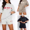 2024 Summer Designer Shorts Zestaw damski 2 dwa sztuki zestaw mody sportowy krótki zestaw koszulki z krótkim rękawem