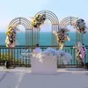 Arc de mariage fond de fleur de fleur fête d'anniversaire Ballon extérieur ballon de forme irrégulière